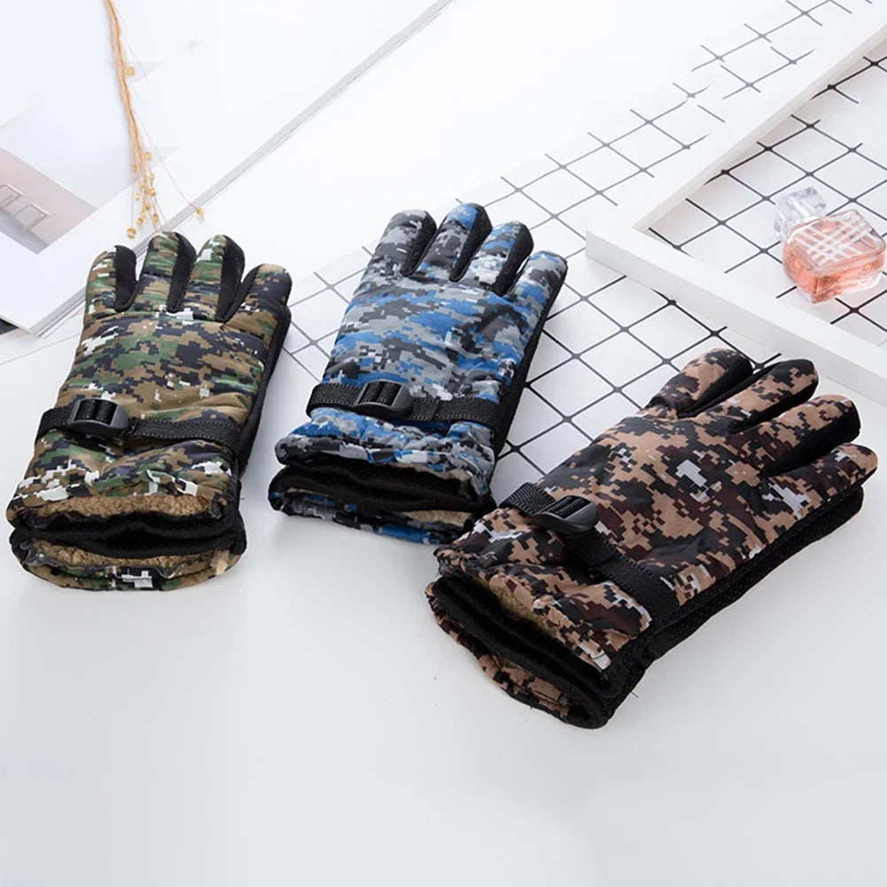 Thermal, Waterproof Winter Full Finger Ski Gloves