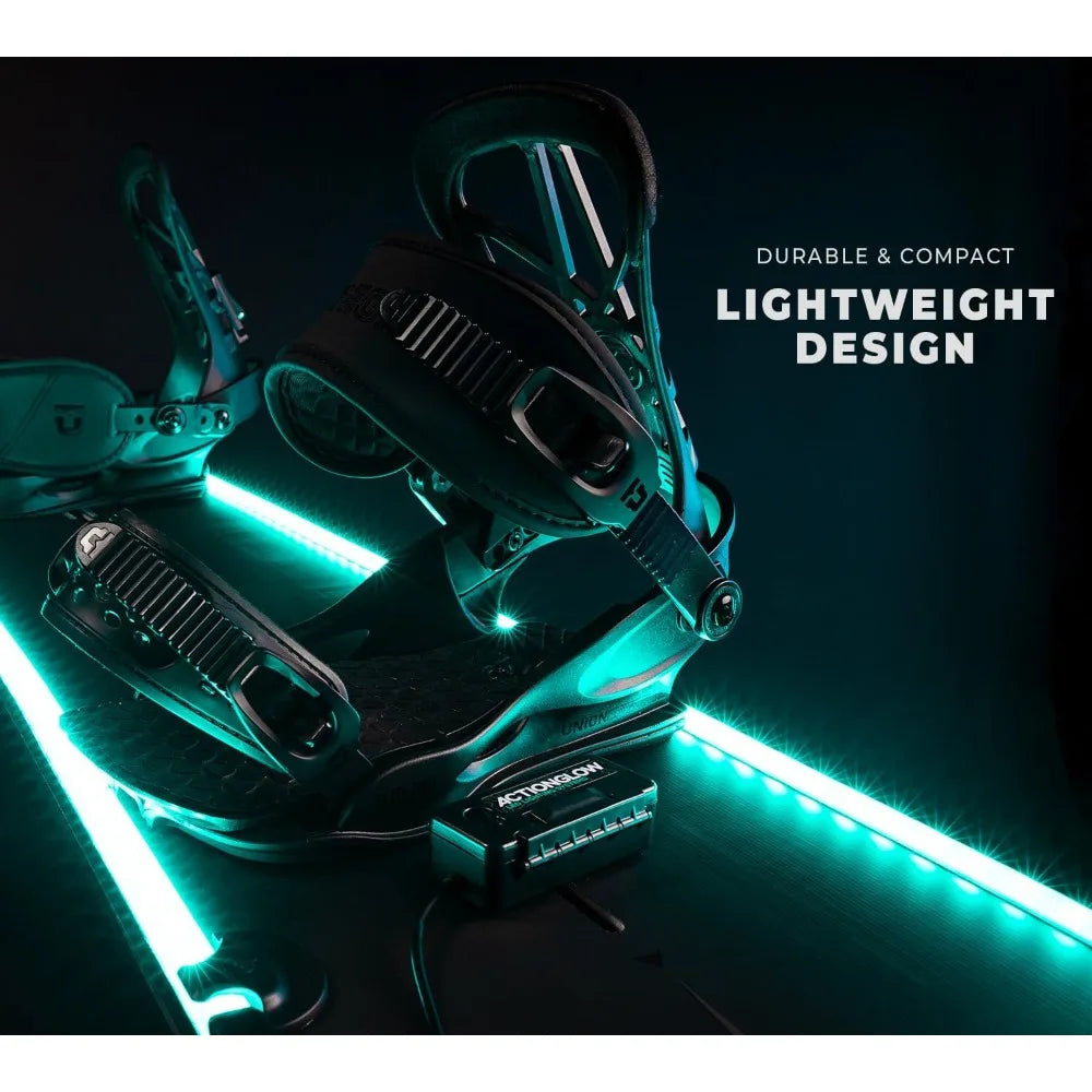 LED Snowboard Lighting System (AG2) with 7 Color Modes, 100% Waterproof, Super Bright, Visible from Over a Half a Mile