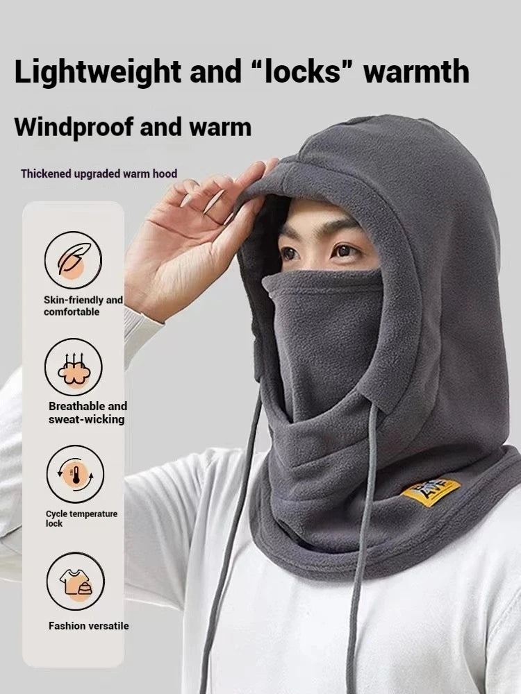 Winter 3-in-1 Windproof Hat with Mask and Neck Warmer for Men and Women