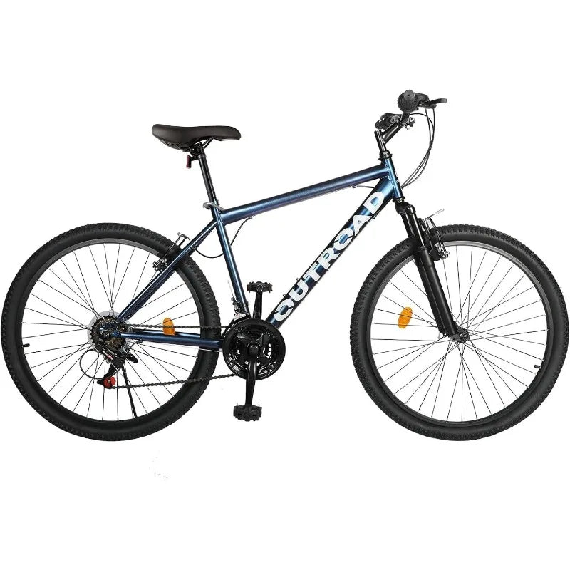 Men's 26-inch 21-Speed Folding Mountain Bike with High-Aluminum/Carbon Steel Frame & Dual Disc Brakes