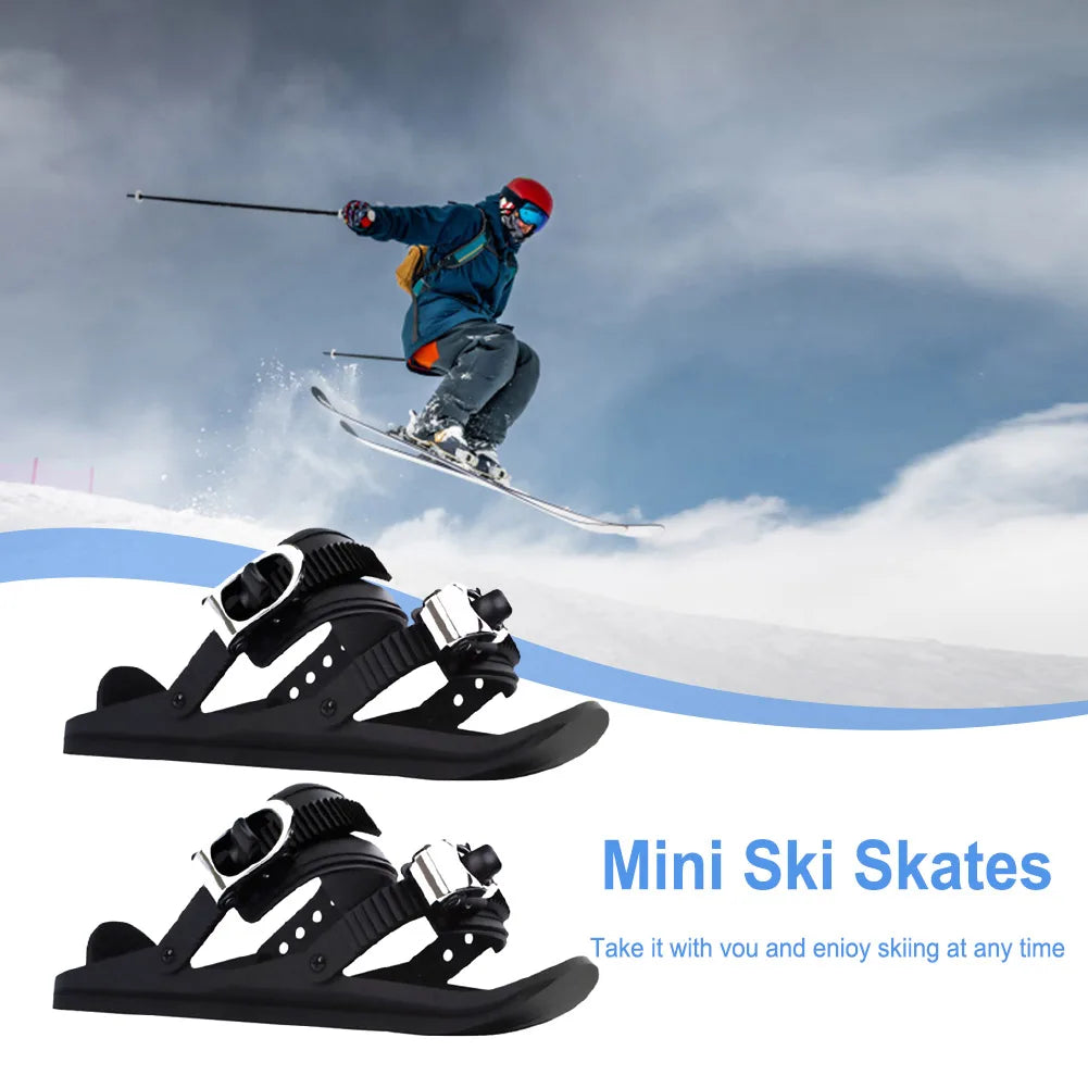 Mini Short Portable Ski Skates/Shoes for Winter Outdoor Sports