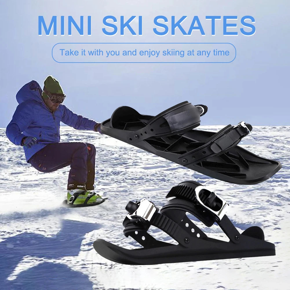 Mini Short Portable Ski Skates/Shoes for Winter Outdoor Sports