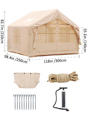 6-8 Person Ultra-Quick Setup Inflatable Tent for Camping