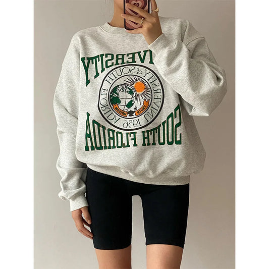 Women's Vintage University of South Florida Thick Grey Sweatshirt