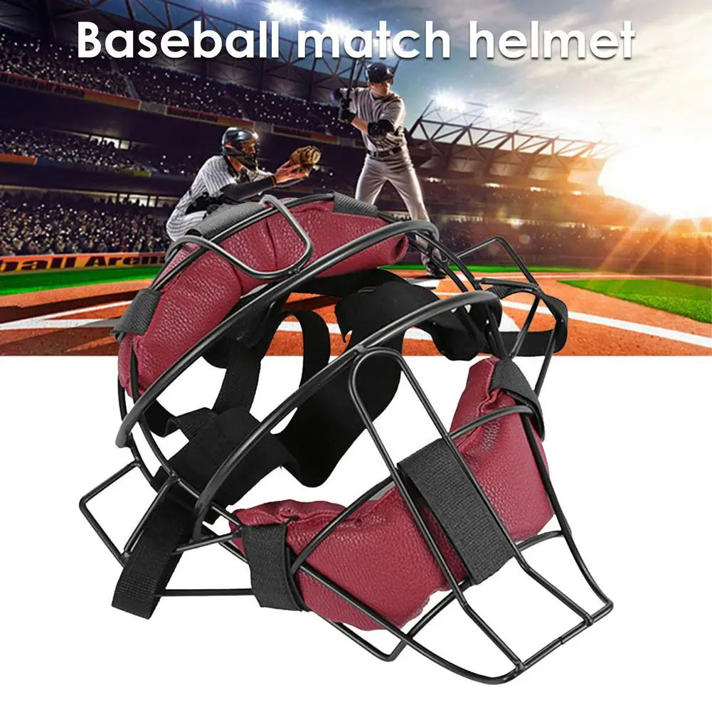 Baseball/Softball Protective Helmet Face Guard with Adjustable Buckles for Catchers & Umpires