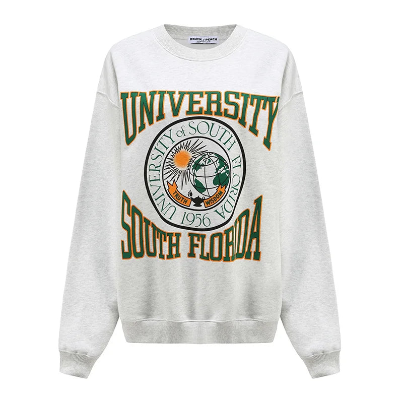 Women's Vintage University of South Florida Thick Grey Sweatshirt