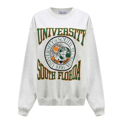 Women's Vintage University of South Florida Thick Grey Sweatshirt