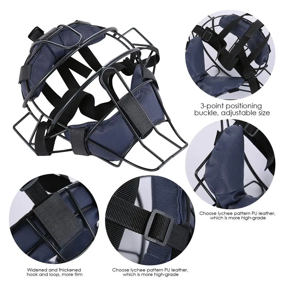 Baseball/Softball Protective Helmet Face Guard with Adjustable Buckles for Catchers & Umpires
