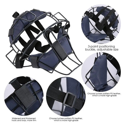 Baseball/Softball Protective Helmet Face Guard with Adjustable Buckles for Catchers & Umpires