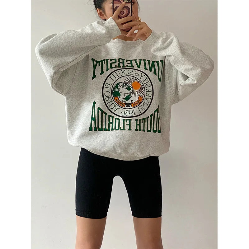 Women's Vintage University of South Florida Thick Grey Sweatshirt