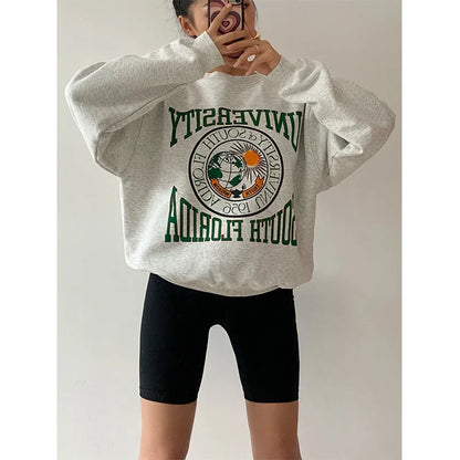 Women's Vintage University of South Florida Thick Grey Sweatshirt