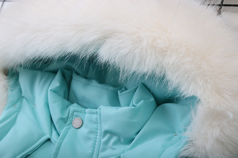 Children's Windproof & Waterproof Down Ski Jacket & Pants