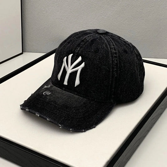 NY Yankees Vintage Embroidered Washed Baseball Cap for Men and Women