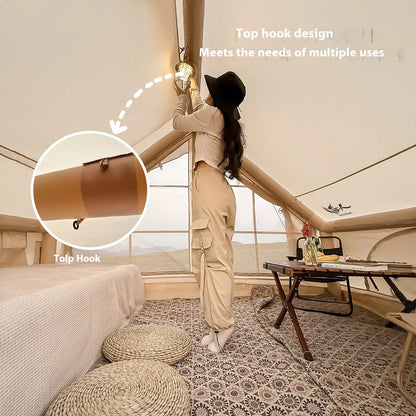 Inflatable 4/6/8 Family Luxury Camping Tent with Stove Plug Tent