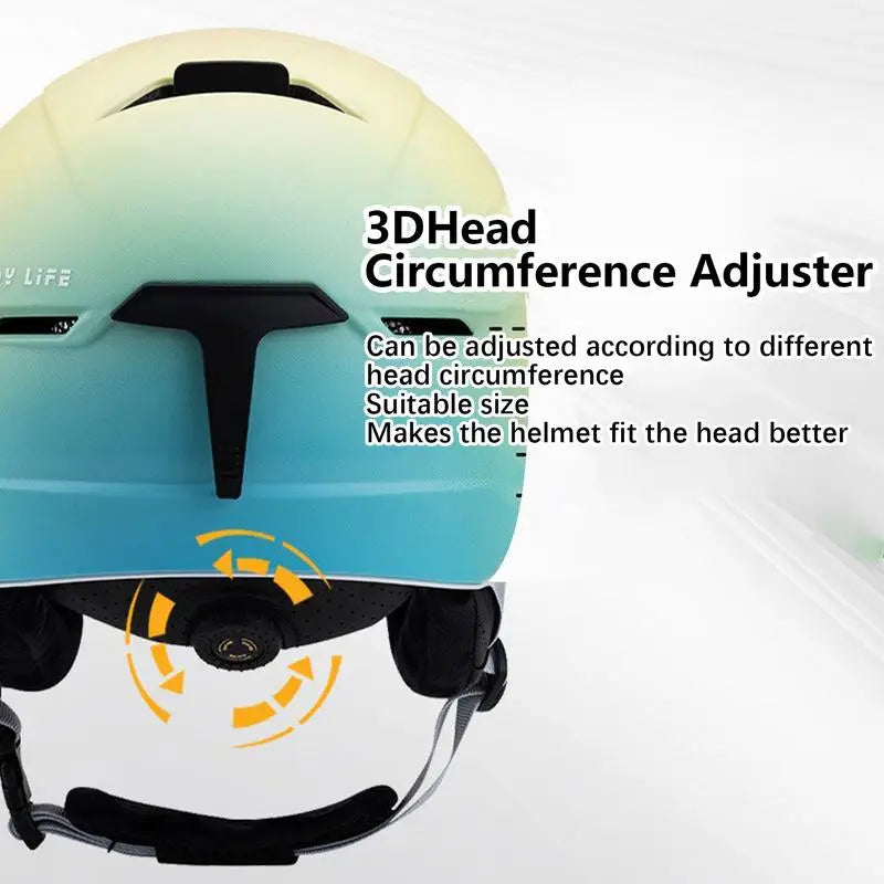 Gradient Color Ski/Snowboard Anti-impact Helmet for Men & Women