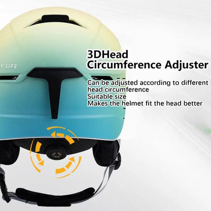 Gradient Color Ski/Snowboard Anti-impact Helmet for Men & Women