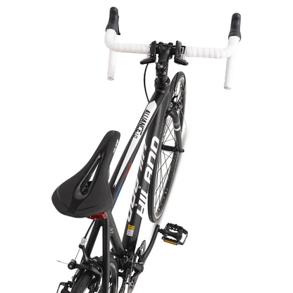 Hiland 700c Racing Road Bike, 14 speeds, lightweight aluminum frame for men and women