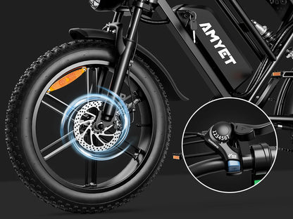 AMYET V9-G60 1000W 48V Men's Electric Mountain Bike