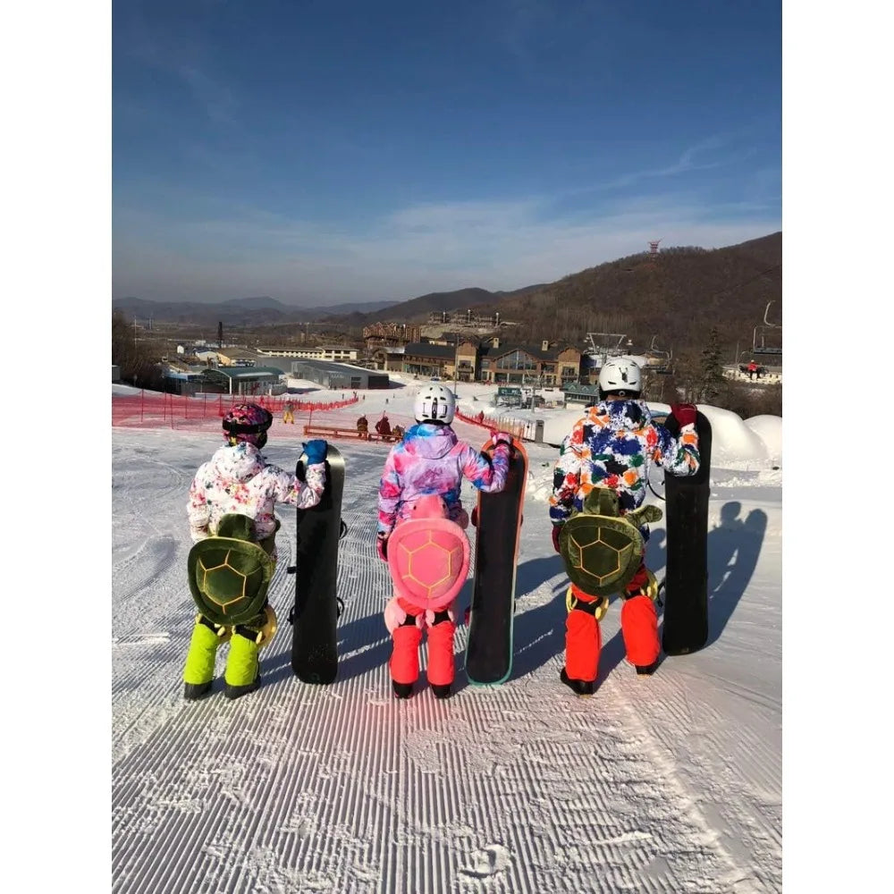 Protective Gear for Skiing/Skating/Snowboarding with Cute Green Turtle Tortoise Cushions
