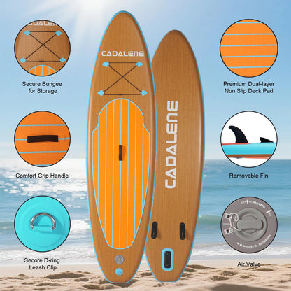 CADALENE Lightweight Inflatable Stand Up Paddle Board with Pump