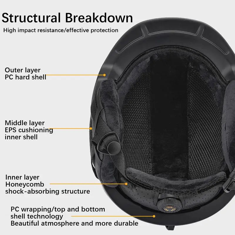 Gradient Color Ski/Snowboard Anti-impact Helmet for Men & Women