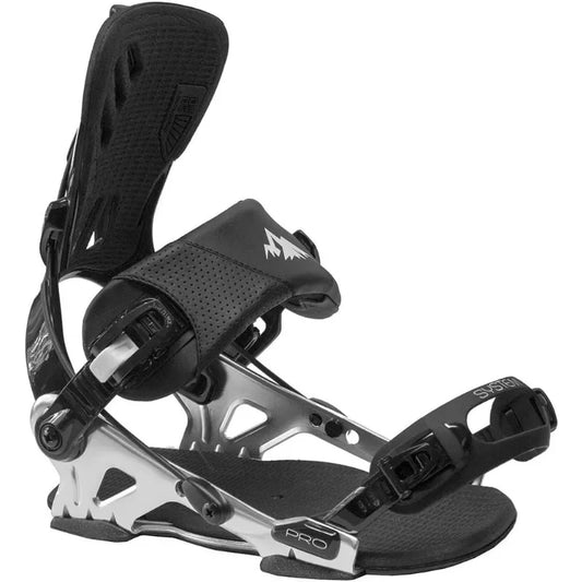 System Pro Freeride Men's Large Rear Entry Step in Style Snowboard Bindings