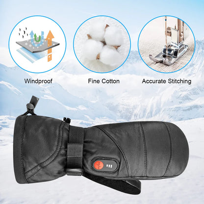 Savior Heated Men's & Women's Waterproof Ski Mittens