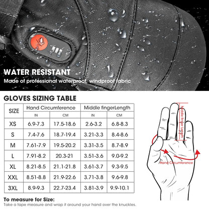 Savior Heated Men's & Women's Waterproof Ski Mittens
