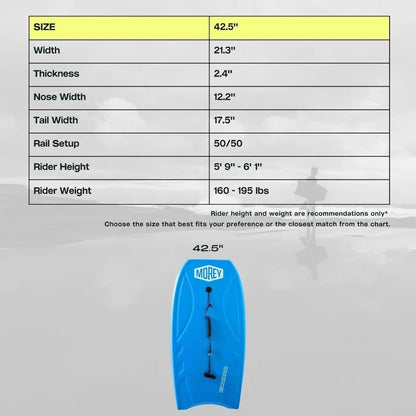 MOREY® Cruiser, The Original Bodyboard; 42.5 in Full Size