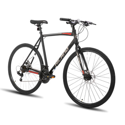 HILAND 700c 14 Speed Road Racing Bike with Light Weight Aluminum Frame for Men & Women