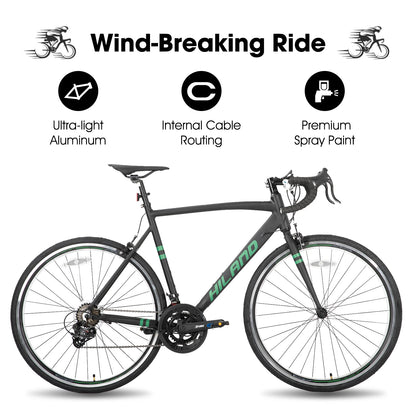 Hiland Aluminum 14 Speed Shimano Men's Racing Road Bike