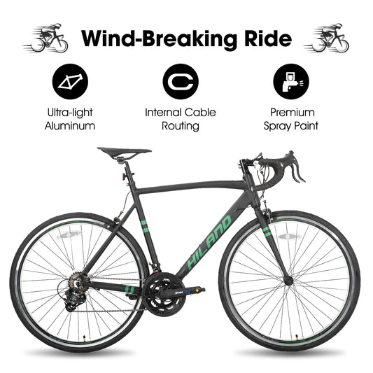 Hiland Aluminum 14 Speed Shimano Men's Racing Road Bike