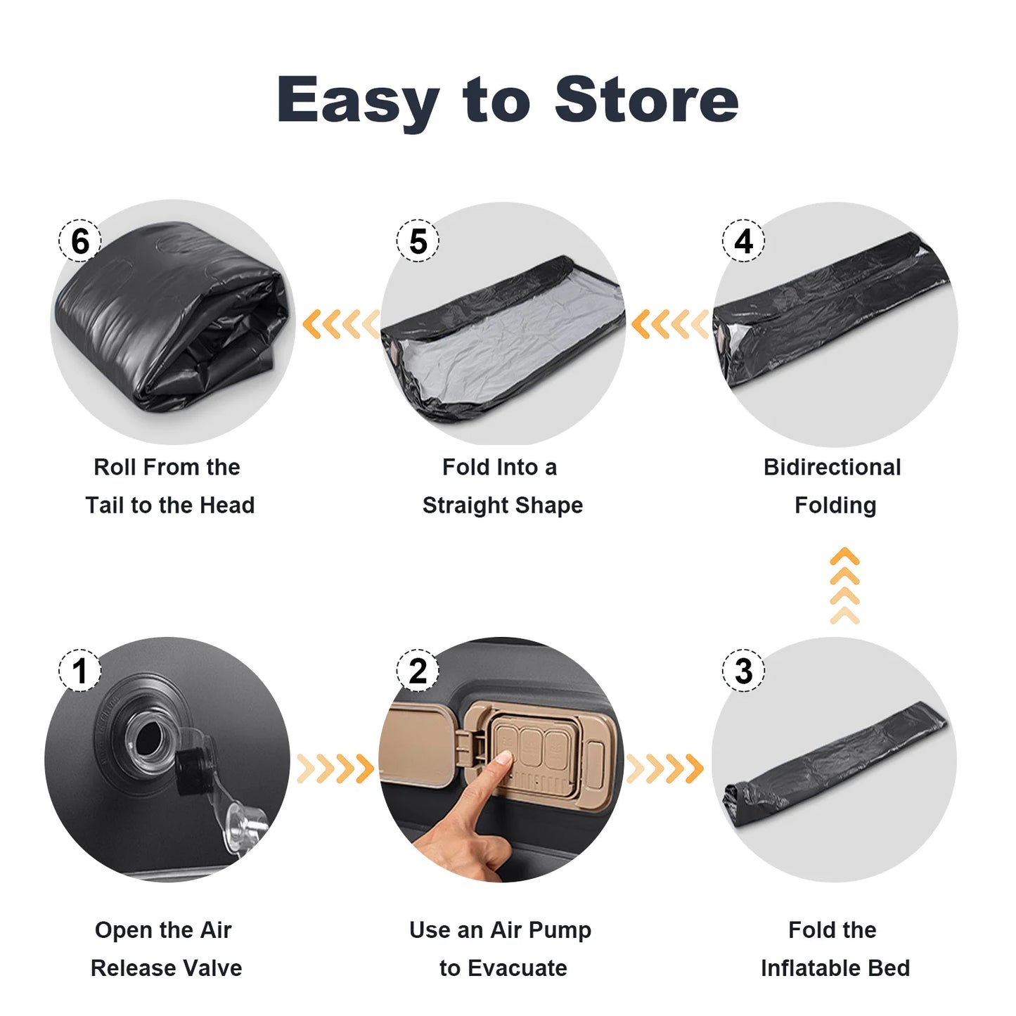 1-2 Person PVC Automatic Inflatable Camping Mattress