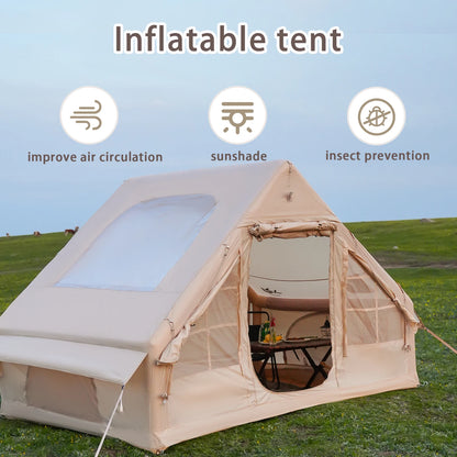 Inflatable 4/6/8 Family Luxury Camping Tent with Stove Plug Tent