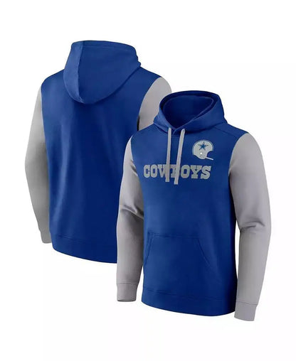 Fanatics | Men's Royal Blue/Grey Dallas Cowboys Fleece Pullover Hoodie