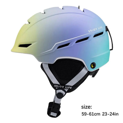 Gradient Color Ski/Snowboard Anti-impact Helmet for Men & Women