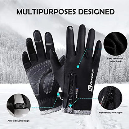 Men's & Women's Waterproof Winter Ski Gloves