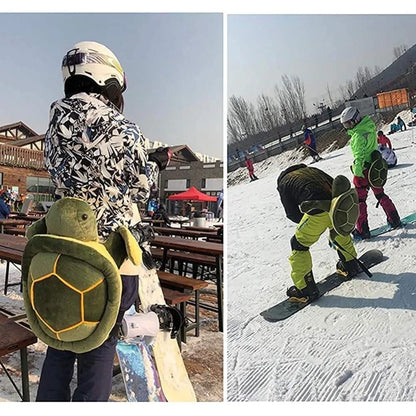 Protective Gear for Skiing/Skating/Snowboarding with Cute Green Turtle Tortoise Cushions