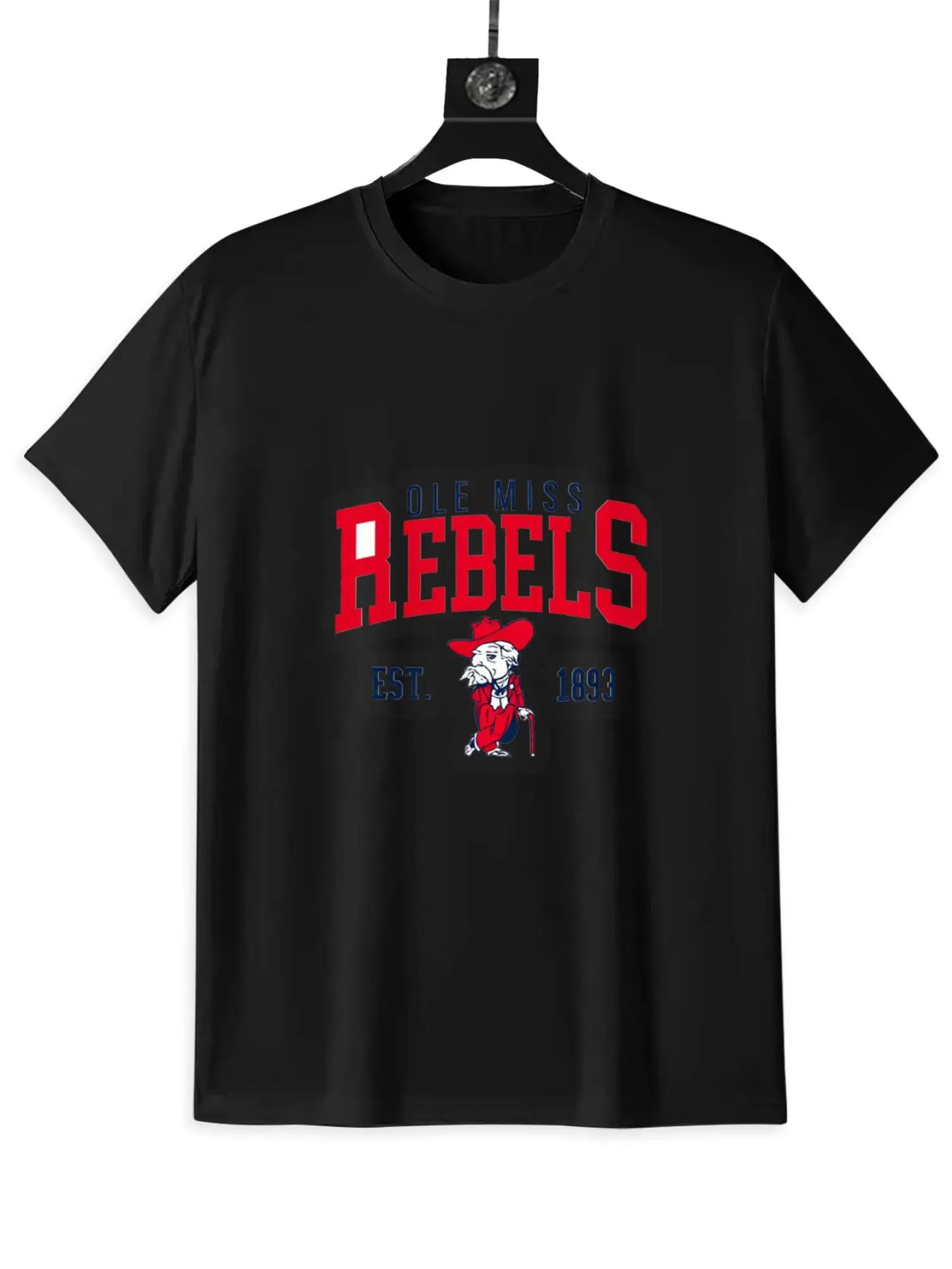 Vintage College NCAA Ole Miss Rebels Football T- Shirt