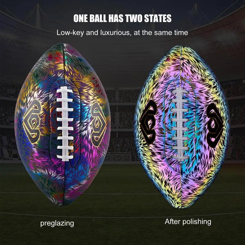 Glow In the Dark Leakproof Rugby Training Ball, Sizes 6 and 9