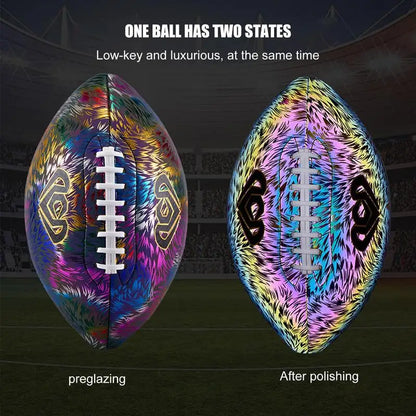 Glow In the Dark Leakproof Rugby Training Ball, Sizes 6 and 9