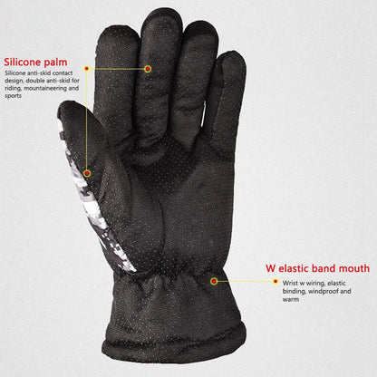 Thermal, Waterproof Winter Full Finger Ski Gloves