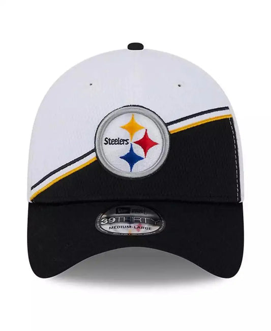 Unisex New Era Officially Licensed Pittsburgh Steelers Cap, White/Black