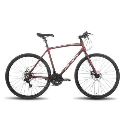 HILAND 700c 14 Speed Road Racing Bike with Light Weight Aluminum Frame for Men & Women