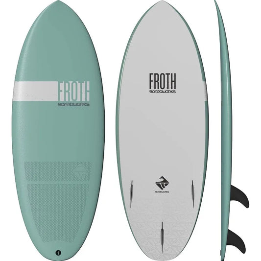 Soft Top Surfboard – Wake Board – 3 Colors - 5 Sizes from 5’ to 9’