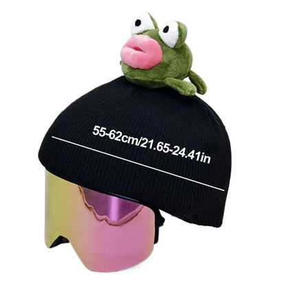 1pcs Kids Knitted Windproof Cartoon Helmet Protection Headgear Cover for Skiing & Snowboarding