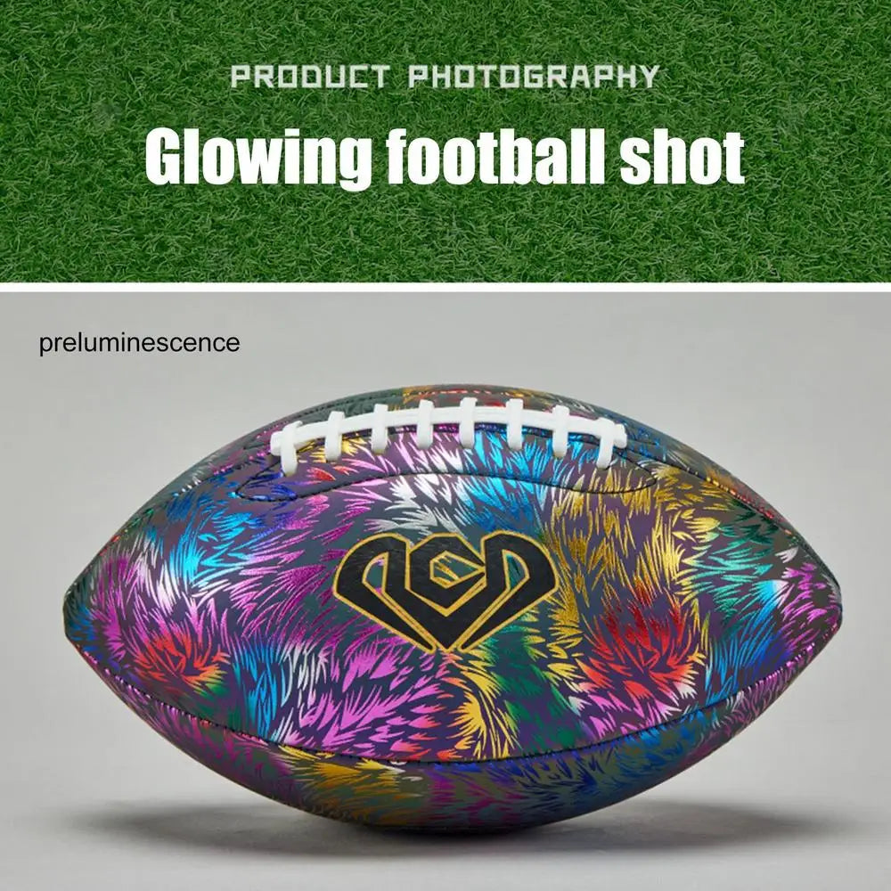 Glow In the Dark Leakproof Rugby Training Ball, Sizes 6 and 9