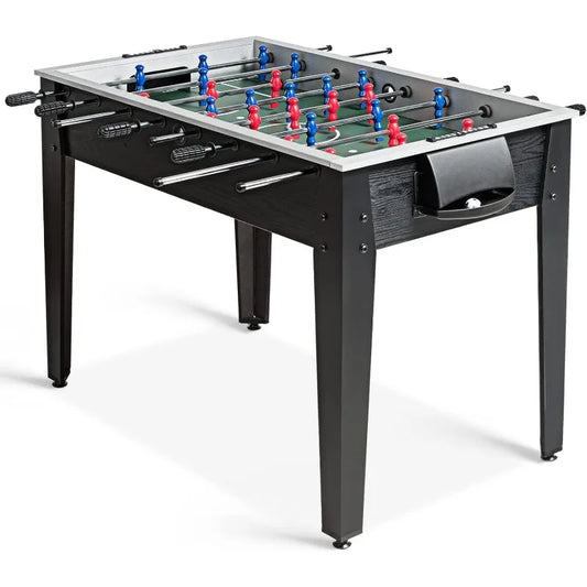 Goplus 48'' Wooden Foosball Table w/ 2 Soccer Balls & Score Keepers