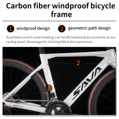 SAVA Adult Cross Country 24 Speed Racing Bicycle, UCI Certified with Carbon Fiber Frame