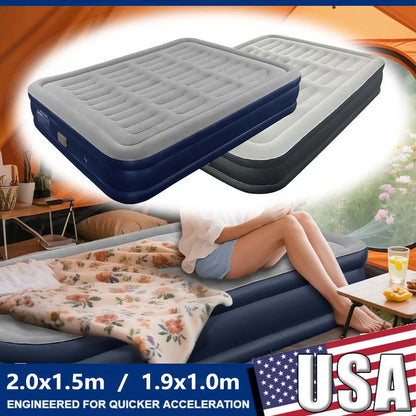 1-2 Person PVC Automatic Inflatable Camping Mattress